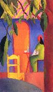August Macke Turkisches Cafe (II) France oil painting artist